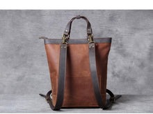 Load image into Gallery viewer, Handmade Vintage Leather Backpack
