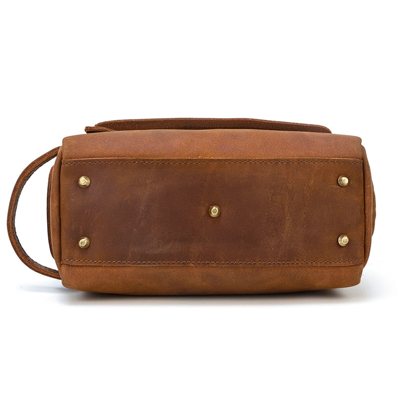 Leather Dopp Kit Handmade Leather Toiletry Bag