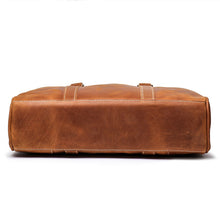 Load image into Gallery viewer, Leather Laptop Bag  Vintage Leather Briefcase
