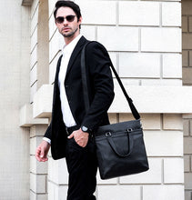 Load image into Gallery viewer, Baldwin Black Leather Business Bag
