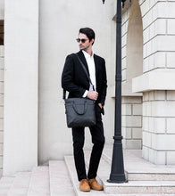 Load image into Gallery viewer, Baldwin Black Leather Business Bag
