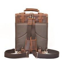 Load image into Gallery viewer, Vintage Brown Leather Backpack for Men
