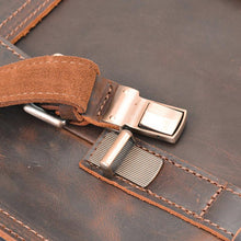 Load image into Gallery viewer, Vintage Brown Leather Backpack for Men

