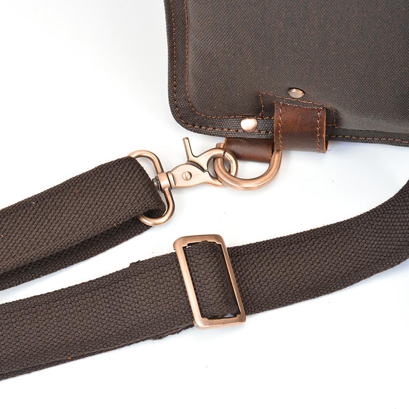 Vintage Brown Leather Backpack for Men