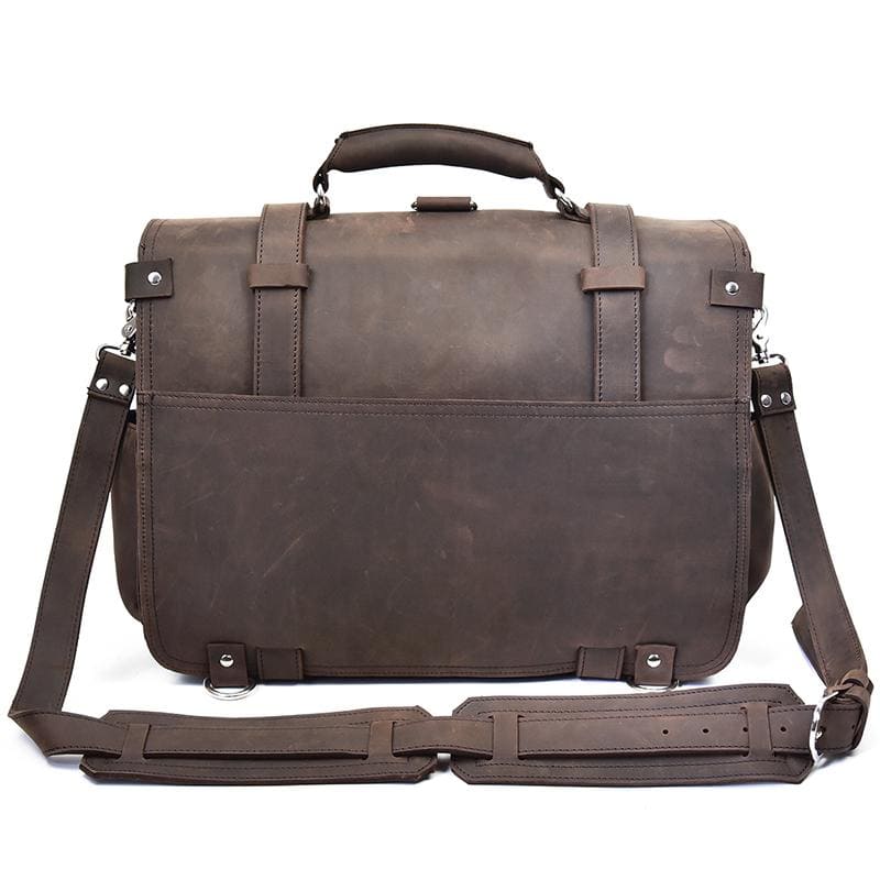 Large Capacity Vintage Leather Messenger Bag