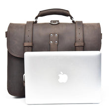 Load image into Gallery viewer, Large Capacity Vintage Leather Messenger Bag
