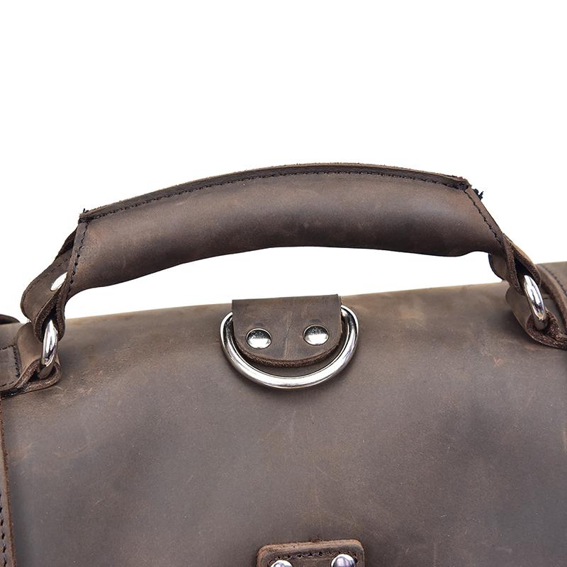 Large Capacity Vintage Leather Messenger Bag