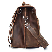 Load image into Gallery viewer, Large Capacity Vintage Leather Messenger Bag
