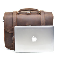 Load image into Gallery viewer, Large Capacity Vintage Leather Messenger Bag
