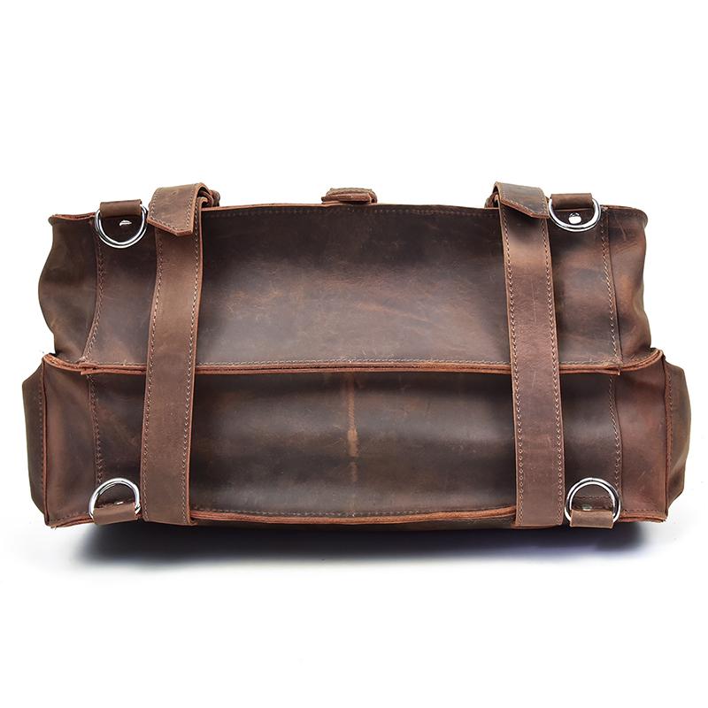 Large Capacity Vintage Leather Messenger Bag