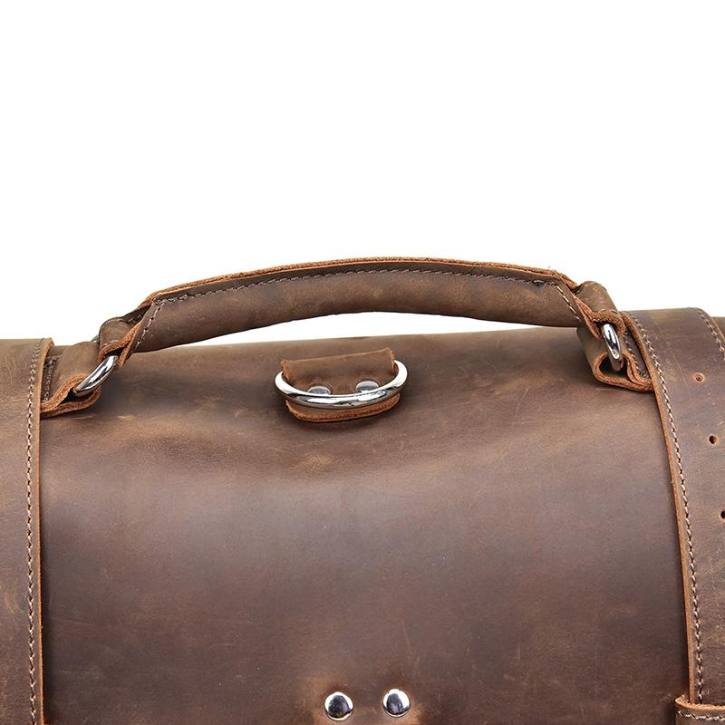 Large Capacity Vintage Leather Messenger Bag