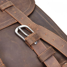 Load image into Gallery viewer, Large Capacity Vintage Leather Messenger Bag
