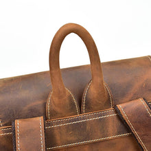 Load image into Gallery viewer, Large Vintage Leather Backpack
