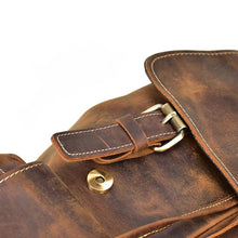 Load image into Gallery viewer, Large Vintage Leather Backpack
