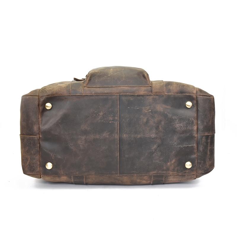 Large Capacity Leather Duffle Bag Weekender