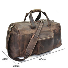 Load image into Gallery viewer, Large Capacity Leather Duffle Bag Weekender

