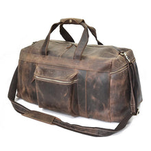 Load image into Gallery viewer, Large Capacity Leather Duffle Bag Weekender
