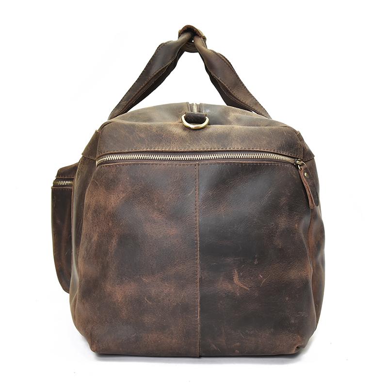 Large Capacity Leather Duffle Bag Weekender