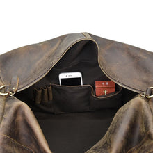 Load image into Gallery viewer, Large Capacity Leather Duffle Bag Weekender

