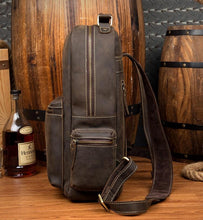 Load image into Gallery viewer, Brown Genuine Vintage Leather Backpack
