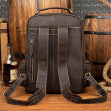 Load image into Gallery viewer, Brown Genuine Vintage Leather Backpack
