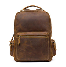 Load image into Gallery viewer, Brown Genuine Vintage Leather Backpack
