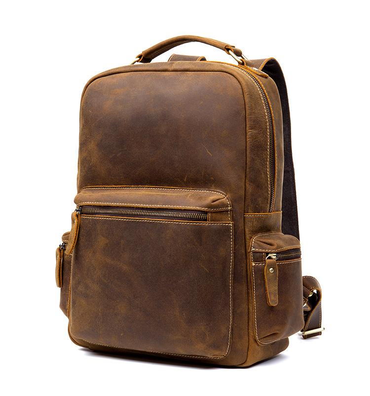 Brown Genuine Vintage Leather Backpack