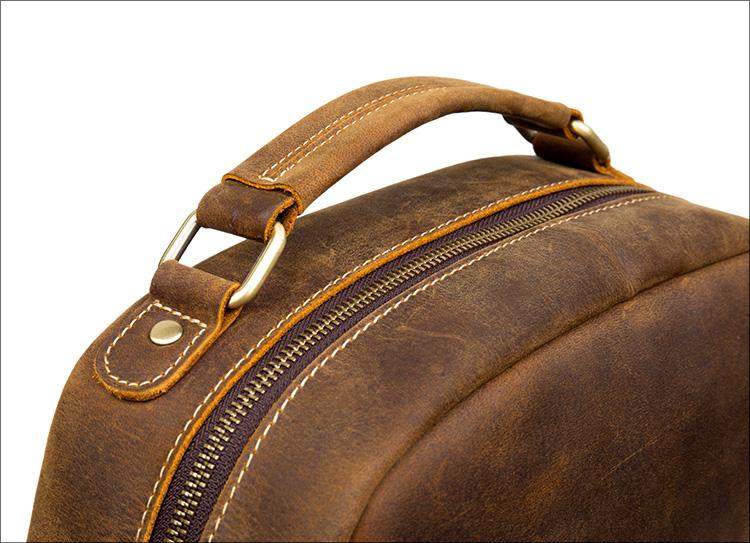 Brown Genuine Vintage Leather Backpack