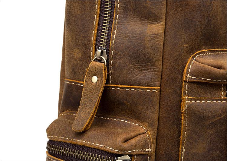 Brown Genuine Vintage Leather Backpack