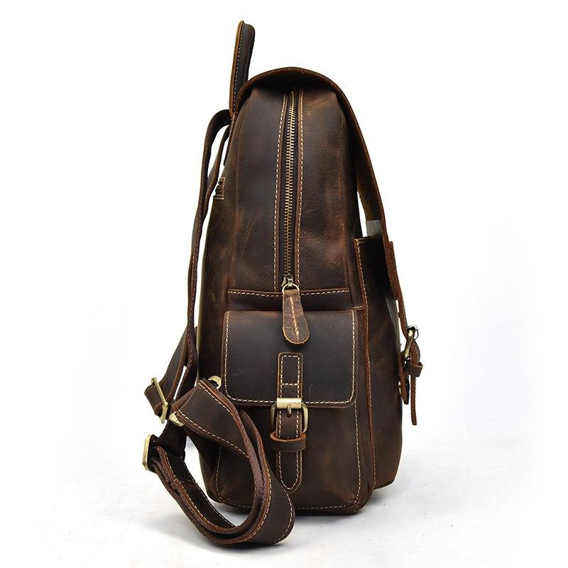 Classic Vintage Handcrafted Leather Backpack
