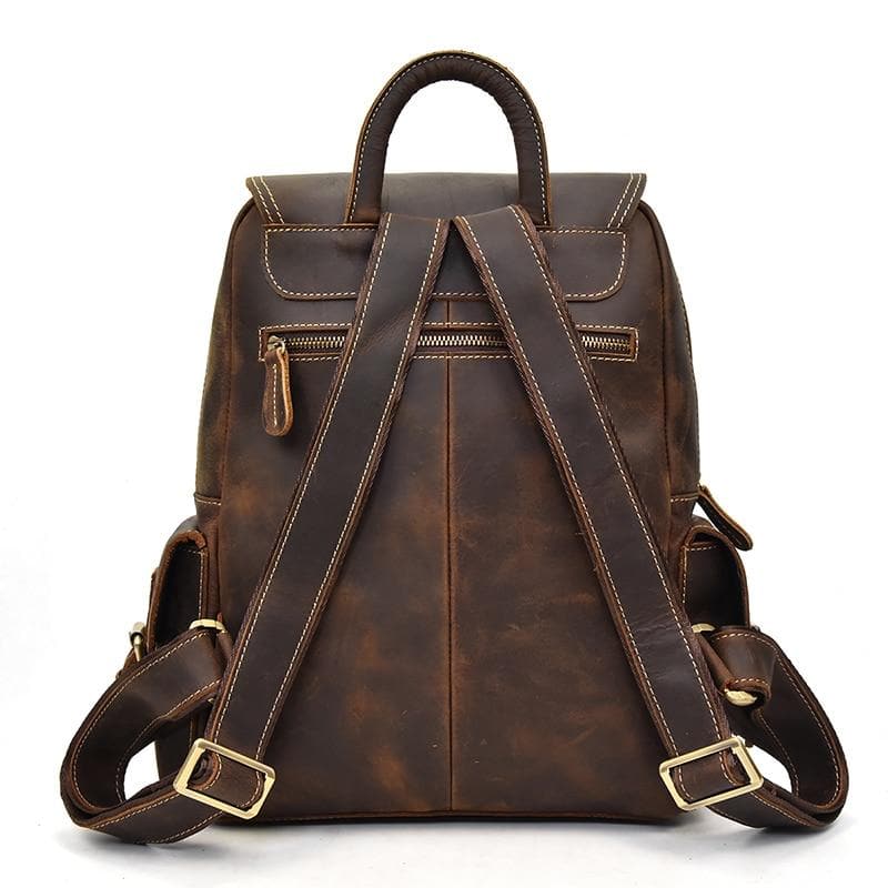 Classic Vintage Handcrafted Leather Backpack