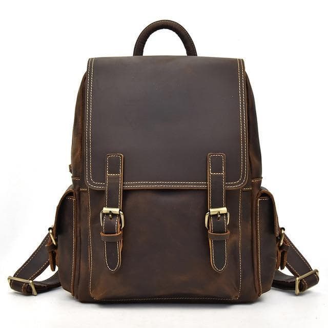 Classic Vintage Handcrafted Leather Backpack