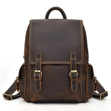 Load image into Gallery viewer, Classic Vintage Handcrafted Leather Backpack
