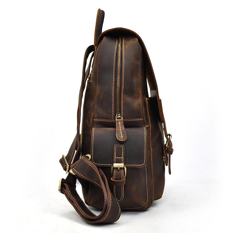 Classic Vintage Handcrafted Leather Backpack