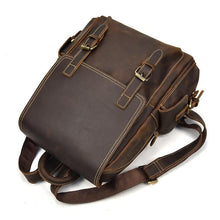 Load image into Gallery viewer, Classic Vintage Handcrafted Leather Backpack
