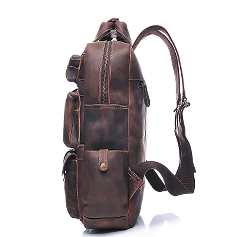 Large Handmade Genuine Leather Backpack