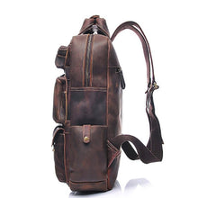 Load image into Gallery viewer, Large Handmade Genuine Leather Backpack
