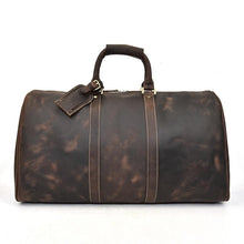 Load image into Gallery viewer, Weekender  Handcrafted Leather Duffle Bag

