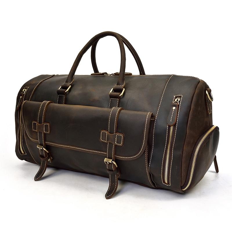 Bard Weekender Handmade Leather Duffle Bag
