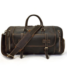 Load image into Gallery viewer, Bard Weekender Handmade Leather Duffle Bag
