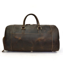 Load image into Gallery viewer, Bard Weekender Handmade Leather Duffle Bag
