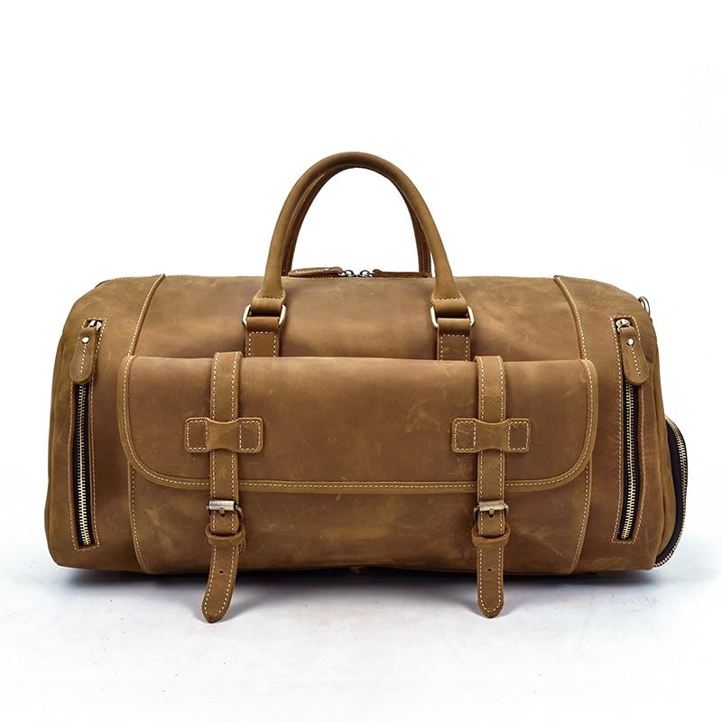 Bard Weekender Handmade Leather Duffle Bag