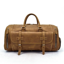 Load image into Gallery viewer, Bard Weekender Handmade Leather Duffle Bag

