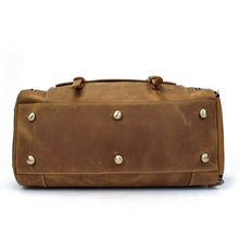 Load image into Gallery viewer, Bard Weekender Handmade Leather Duffle Bag
