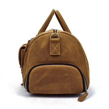Load image into Gallery viewer, Bard Weekender Handmade Leather Duffle Bag
