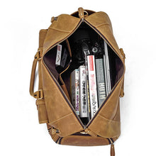 Load image into Gallery viewer, Bard Weekender Handmade Leather Duffle Bag
