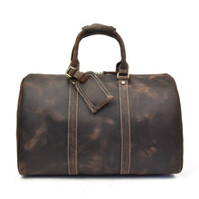 Load image into Gallery viewer, Small Leather Duffle Bag Travel Bag
