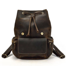 Load image into Gallery viewer, Large Vintage Leather Backpack
