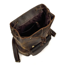 Load image into Gallery viewer, Large Vintage Leather Backpack
