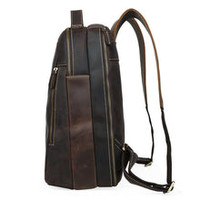 Load image into Gallery viewer, Coffee Full Grain Leather Backpack
